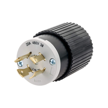 T28423-20 Amp 480V NEMA L16-20 3 Phase Twist Lock Plug