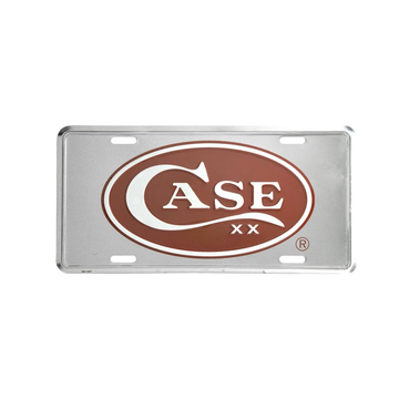 Case Red Oval License Plate