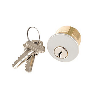 Pin 1 Inch Mortise Cylinder, Satin Chrome