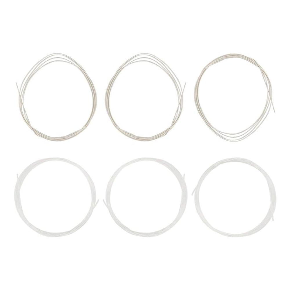 6pcs/Set Folk Guitar String Replacement Parts Acoustic Guitar Nylon Core Strings Kit