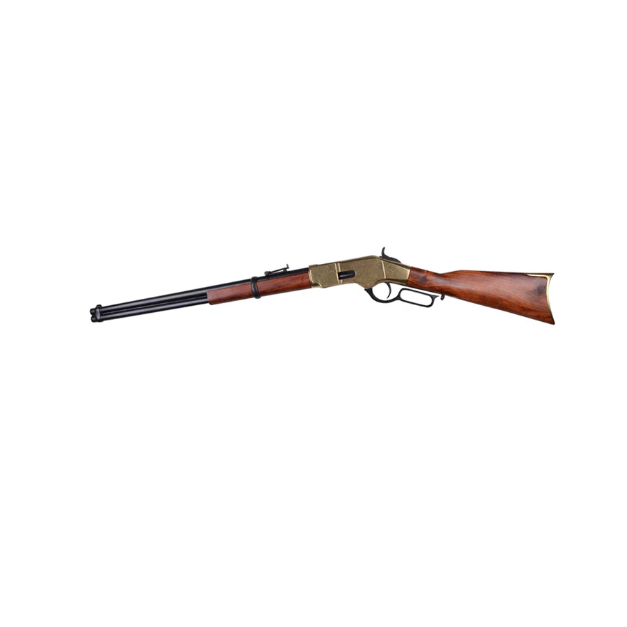 1866 Lever-Action Repeating Replica Gun (Brass) - Non-Firing Replica