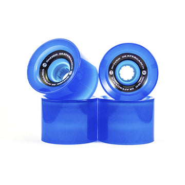 SHIVER-TRANSPARENT BLUE W/ BLUE HUB 70MM WHEELS