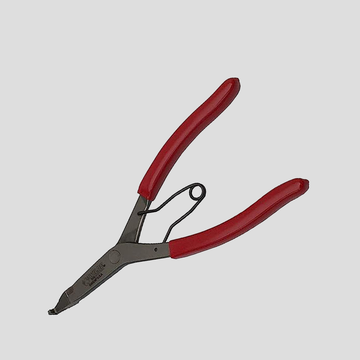 Angle Tip Lock Ring Pliers, 9 inch with Satin Finish