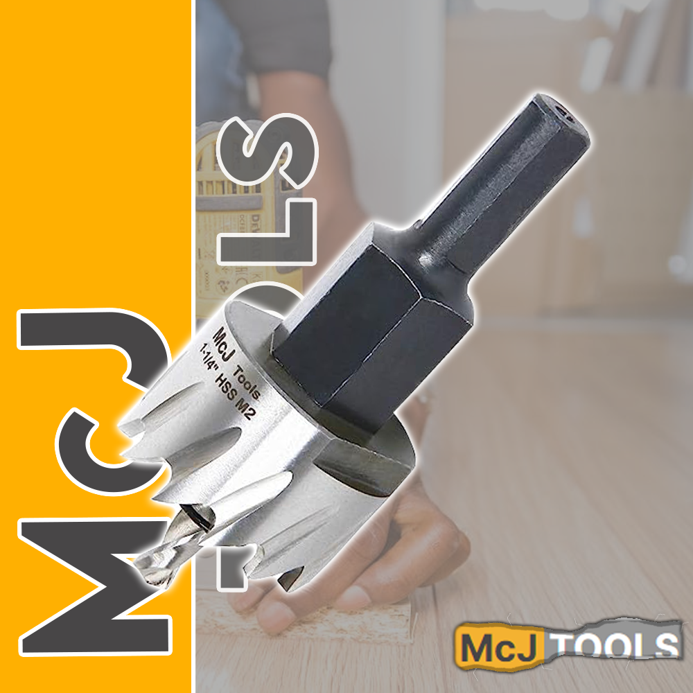 McJ Tools 1-1/4 Inch HSS M2 Drill Bit Hole Saw for Metal