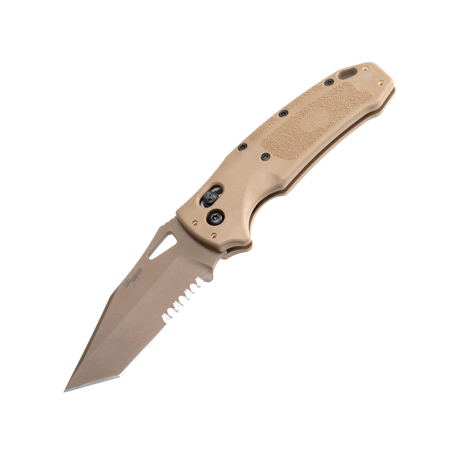 K320 M17 Folding Knife Coyote Tan 3.5 in. Able Lock Tanto