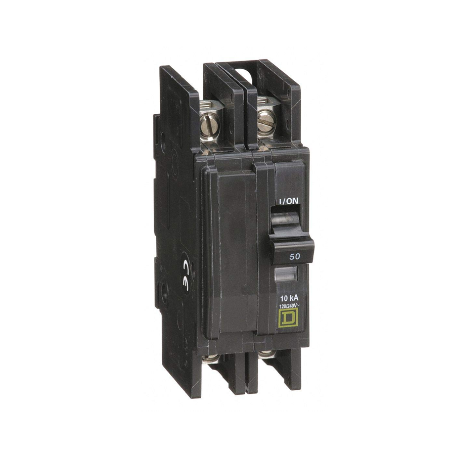 Unit Mount Circuit Breaker, QOU, Number of Poles 2, 50 Amps, QOU250