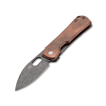 Gust Copper Folding Knife, Designed by Serge Panchenko