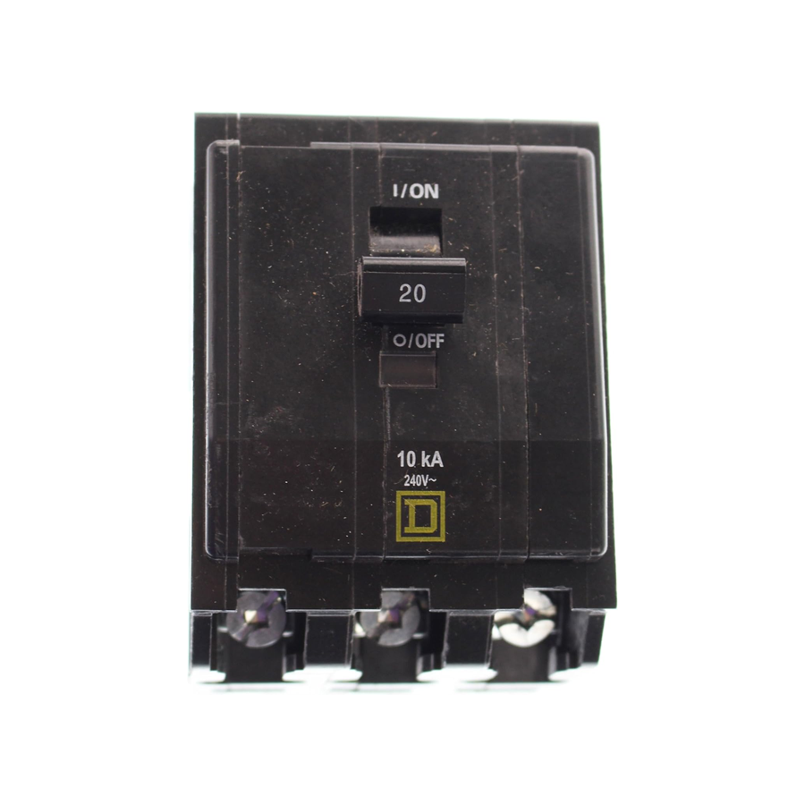 Square D New QOB320 Circuit Breaker, Black