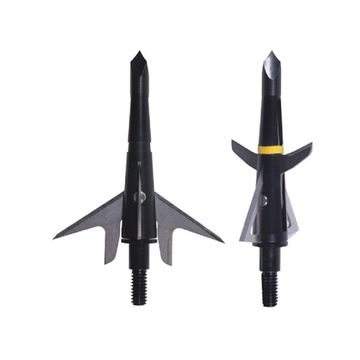 4 Blade Hybrid Broadhead 100 Gr. 1.75in. 3 PK. Black, One Size