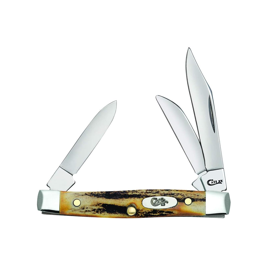 Pocket Knife Indian Sambar Stag Small Stockman,00178