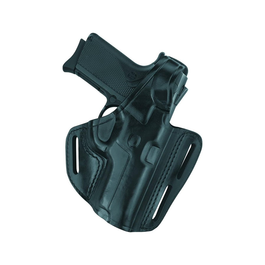 B803-G17 Gold Line Three Slot Pancake Holster (Black) Fits GLOCK 17, 22, 31