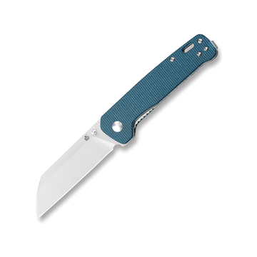 QSP Penguin Pocket Knife - Blue Micarta Handle