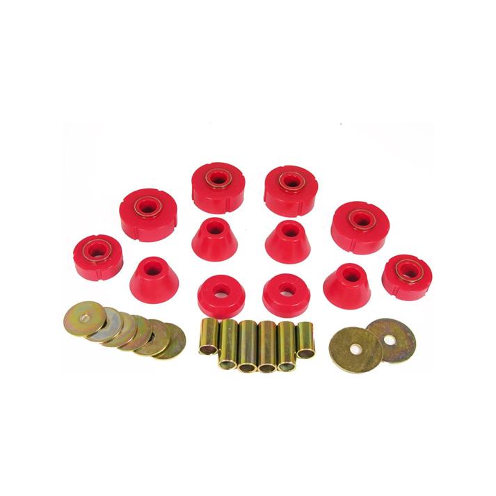 Prothane (7-101) 67-72 Chevy C10 Body Mount Kit - Red