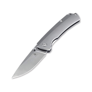 Cutlery Folding Pocket Knives Drop Point Blade Titanium Handles EDC Knife
