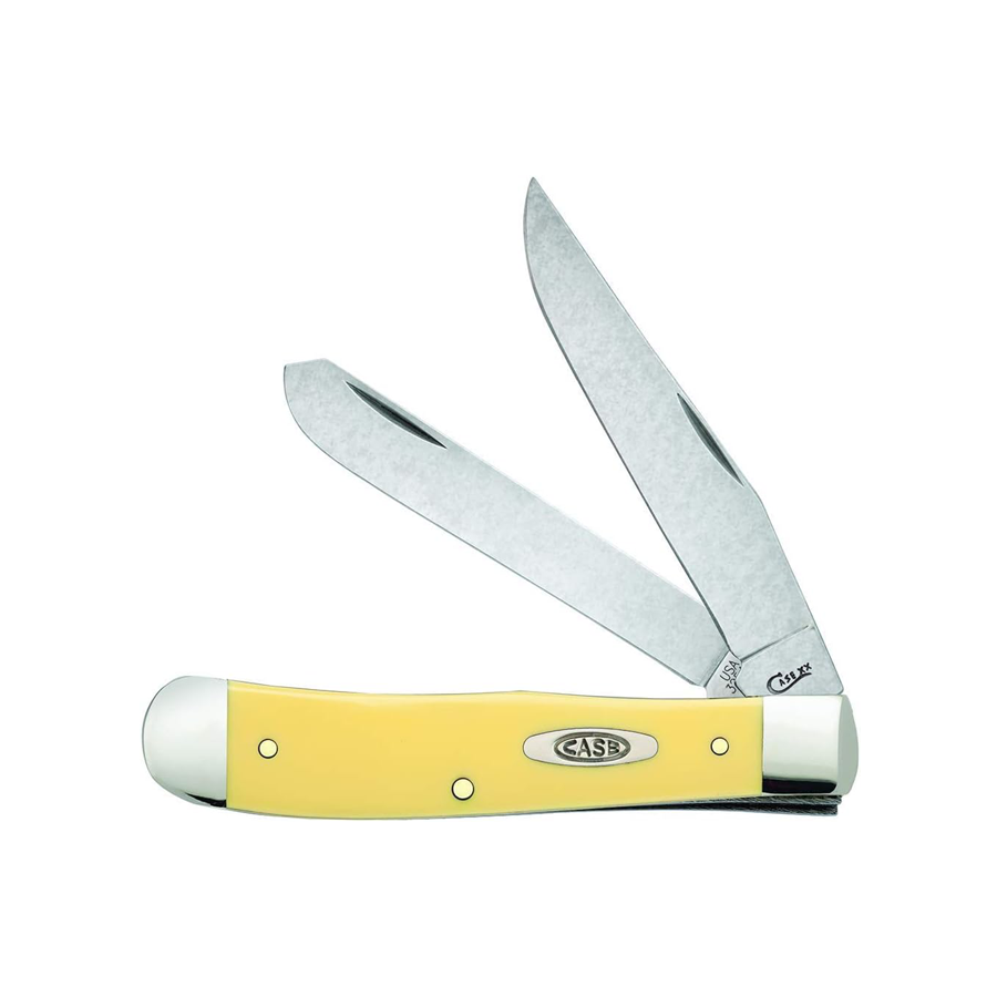 WR XX Pocket Knife Yellow Synthetic Trapper W/Clip Item