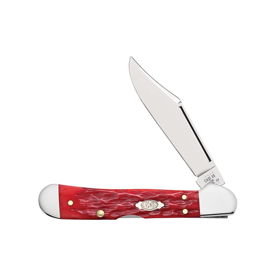 POCKET KNIFE MINI COPPERLOCK - DARK RED BONE CS - PEACH SEED JIG