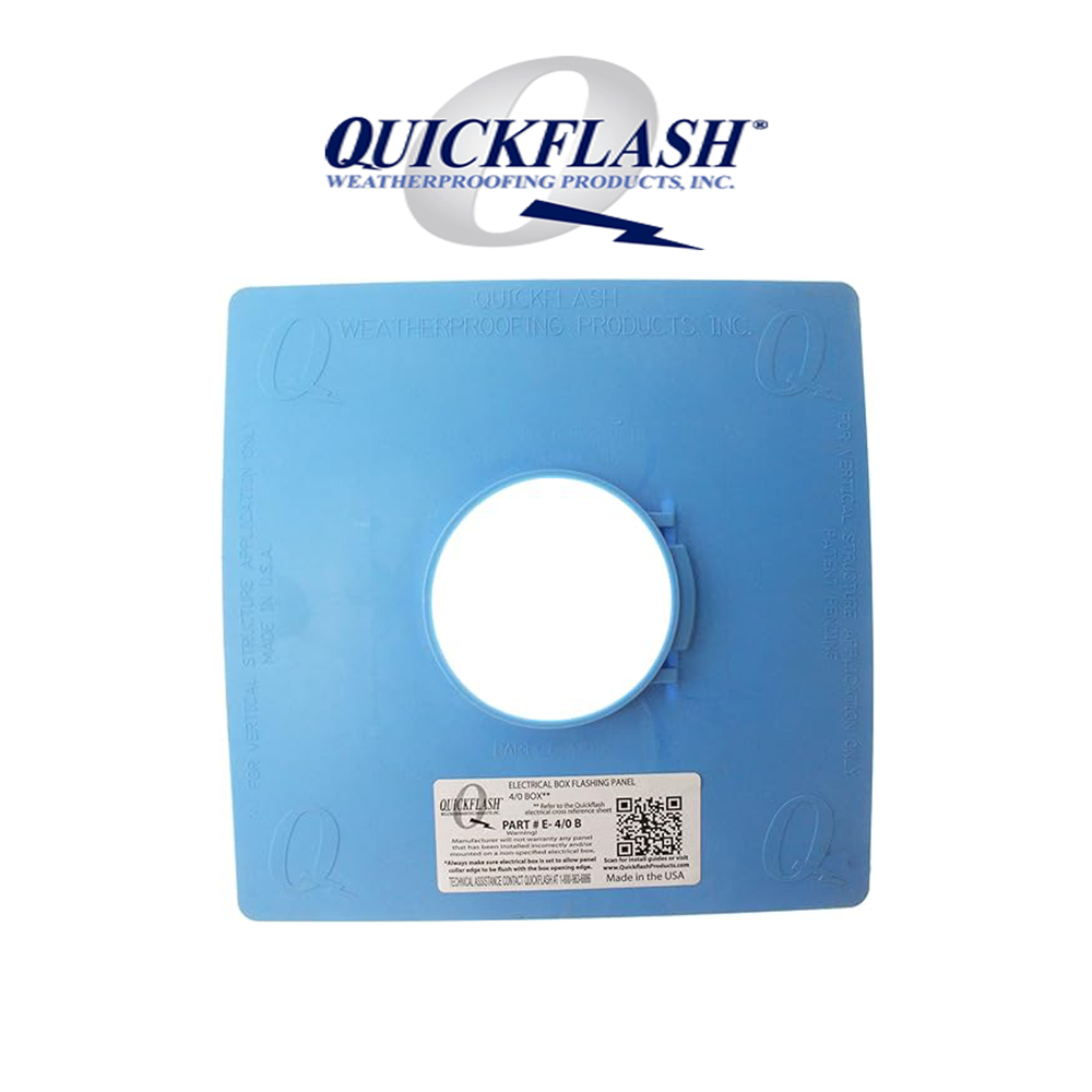Quickflash E-4/0-B Electrical 4/0 Box Flashing Panel