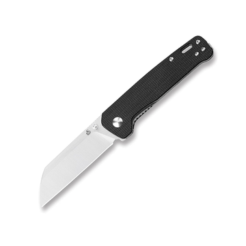 QSP Penguin Pocket Knife,D2 blade,Various Handle Option (black micarta handle)