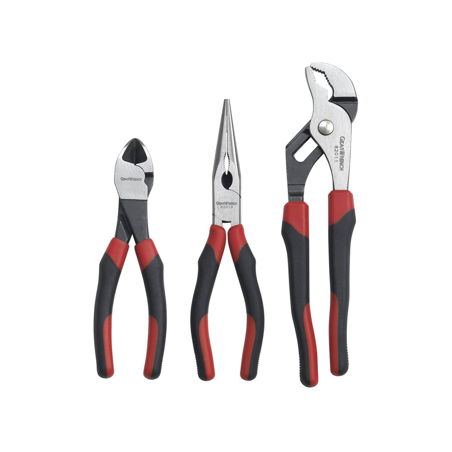 GEARWRENCH 82104 3 Piece Standard Pliers Set