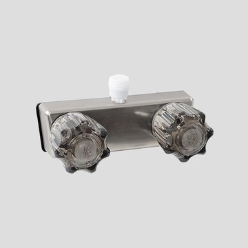 Shower Valve - 4in Nickel Camper Outdoor Shower Valve