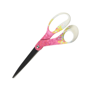 Fiskars Pink Triangle Designer Bent Scissors 8", 534193