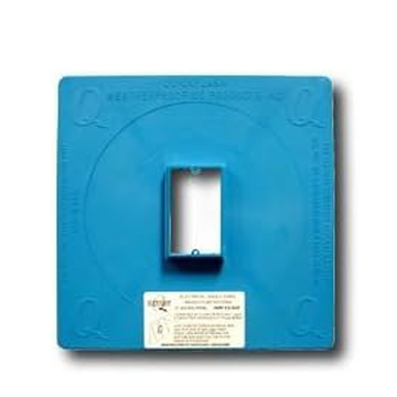 Quickflash Electrical Single Gang Box; 1/2" Raised Plaster Ring Cover Flashing Panel E-SGR