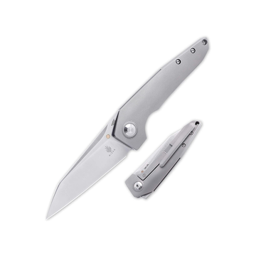 Kizer VK1-FL Pocket Knife, 3.35 Inch S35VN Steel Blade with Titanium Handle