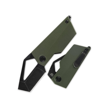 Kizer Cyber Blade Green G-10 Handle, M390 blade, Modern EDC Pocket Knife V2563A1