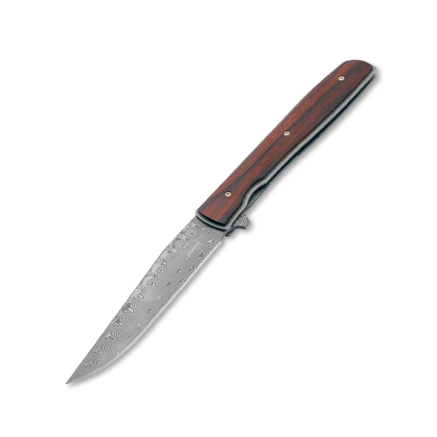 Plus Urban Trapper Cocobolo Damasteel Pocket Knife  01BO176