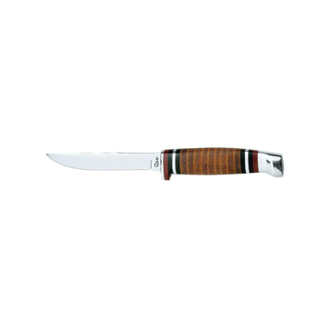 Pocket Knife Fixed Blade Polished Leather Item #379