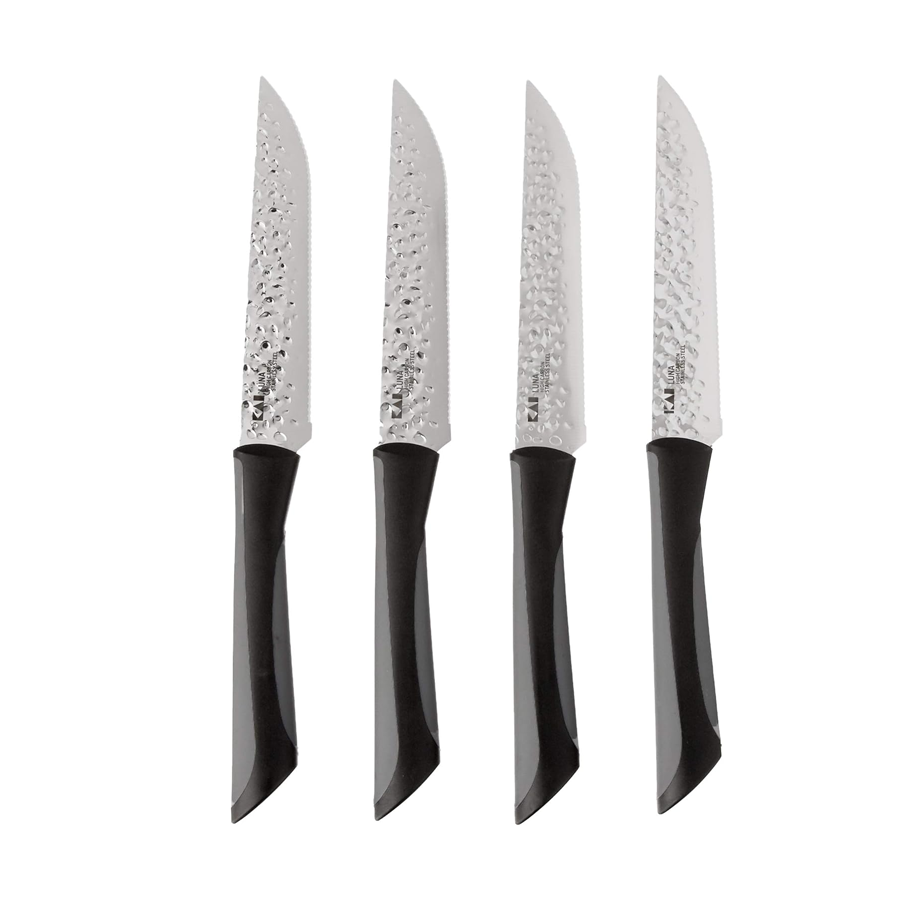 Kai Luna 4pcs Silver Steak Knife Set