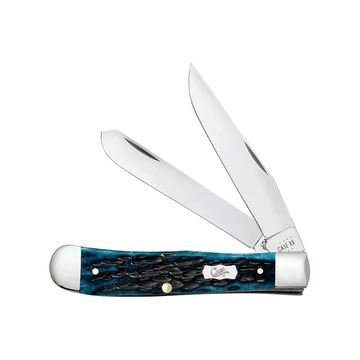 Pocket Knife Mediterranean Blue Bone Trapper, Length Closed: 4 1/8 inches