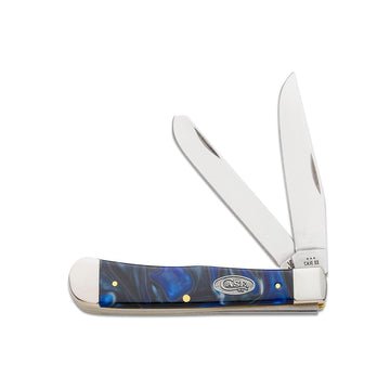 XX Knives Trapper 70560 Ocean Blue Kirinite Stainless Pocket Knife