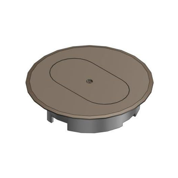 E97DSB Round Duplex Receptacle Cover, Diameter: 5