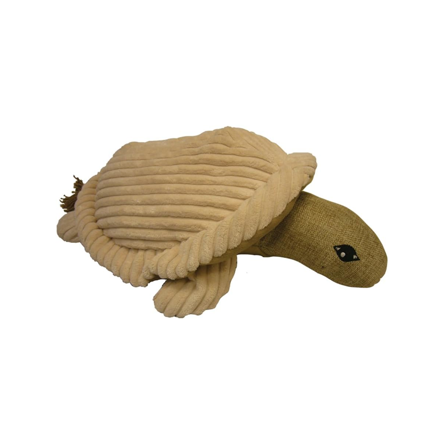 Pet Lou 00993 Natural Critter Dog Chew Toy, 15-Inch Turtle