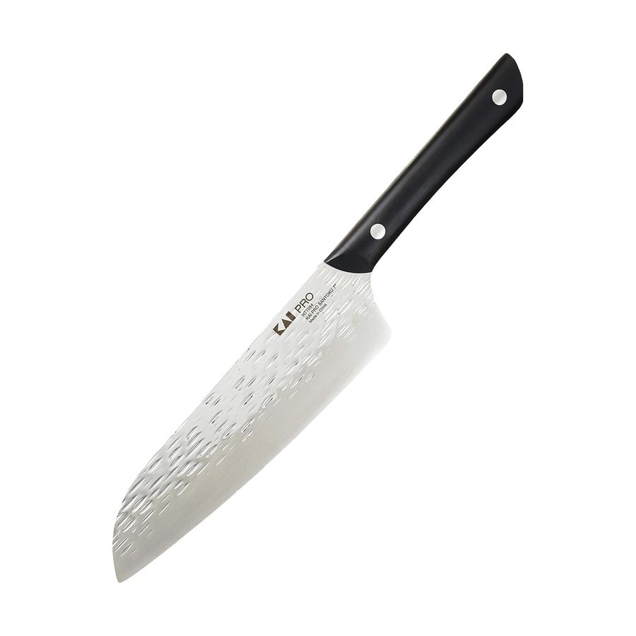 Kai PRO Santoku Riveted POM Handle Knife 7"