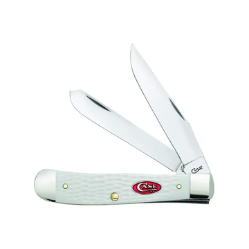 Pocket Knife Sparxx White Jigged Synthetic Trapper