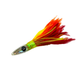 Tuna Feather Red Orange 6 In.
