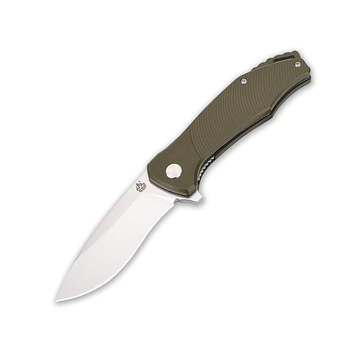 QSP Raven 4.5" Pocket Knife, G10 Gandle (Green)