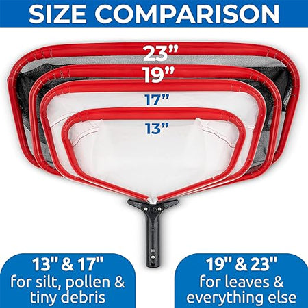 19 Inch Medium & 17 Inch Fine Mesh Pool Cleaner