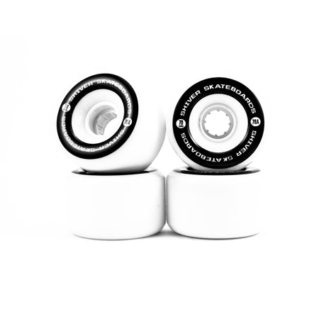 Shiver-Solid White W/ White Hub 70MM Wheels
