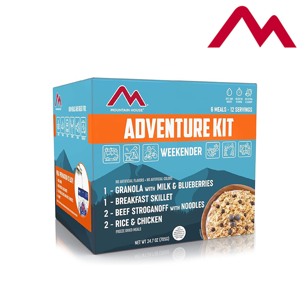 Mountain House Adventure Weekender Kit | Freeze Dried Camping & Backpacking Food | 12 Servings
