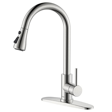 Kitchen Faucet, Single-Handle High Arc Sink Faucets with Pull Down Sprayer