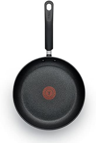 Heat Indicator Dishwasher Safe Cookware Fry Pan, 10.5-Inch, Black