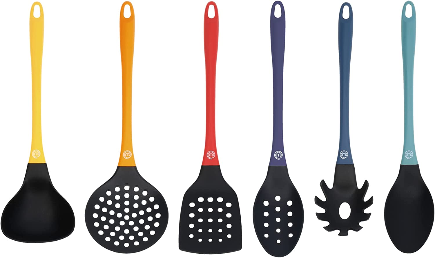 Meyer Everyday Nylon Tools / Cooking Utensils Set, 6 Piece, Black with Gray  Handles
