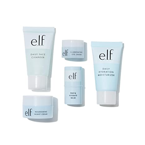 Travel Friendly Hydrating Skincare Set, Face Cleanser, Balm, Moisturizer