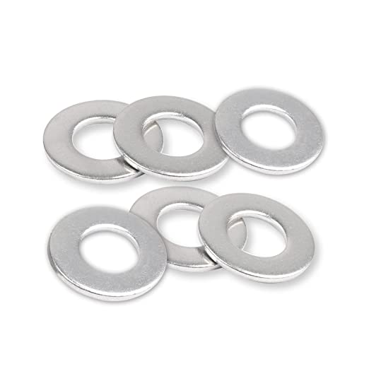 10 x 1/2" Flat Washer 304 Stainless Steel SAE Washer for Screws Bolts 100PCS