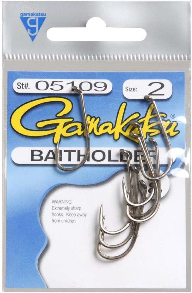  Eagle Claw 139GEH-8 Snelled Hooks, 6-Pack, Sz8, Red
