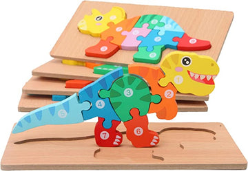 Puzzles for Kids Ages 3-5 Dinosaur Puzzle 5-Pack