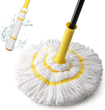 Twist Mop for Floor Cleaning, Long Handled Microfiber Floor Mop